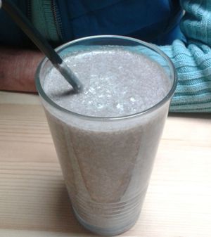Oreo smoothie at Crimson Rhino in Aberystwyth