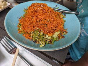 Green house salad at Green Roll - Ahad Ha'Am St in Tel Aviv