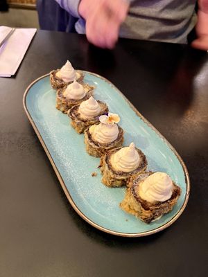 Sushi Desert - banana and toffee  at Green Roll - Ahad Ha'Am St in Tel Aviv