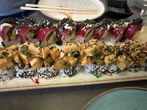 Sushi rolls   at Green Roll - Ahad Ha'Am St in Tel Aviv