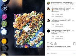 Yum vegan sushi at Green Roll - Ahad Ha'Am St in Tel Aviv