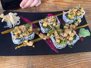 Special roll at Green Roll - Ahad Ha'Am St in Tel Aviv
