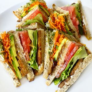 Vegan California Club at M Cafe in Los Angeles