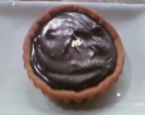 chocolate tart at M Cafe in Los Angeles