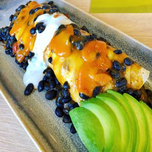 Vegan Breakfast Enchiladas  at M Cafe in Los Angeles
