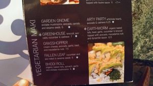 the only vegan options here at Off the Hook Sushi in South Lake Tahoe