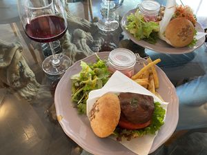 Lapaz burger  at Organic Table by Lapaz in Tokyo