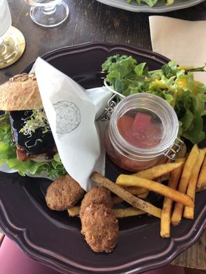 Teriyaki burger  at Organic Table by Lapaz in Tokyo