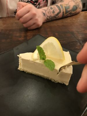 Sorry we couldn’t wait to eat this delicious cheesecake before taking the photo at Organic Table by Lapaz in Tokyo