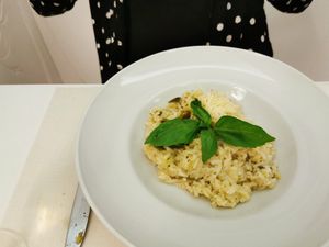 Risotto at El Vergel Veggie Restaurant in Tarragona