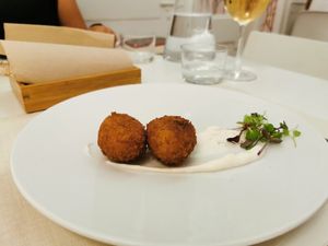 Kroketten van champignon at El Vergel Veggie Restaurant in Tarragona
