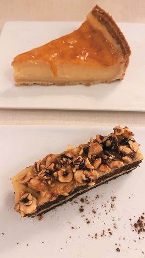 Dessert at El Vergel Veggie Restaurant in Tarragona