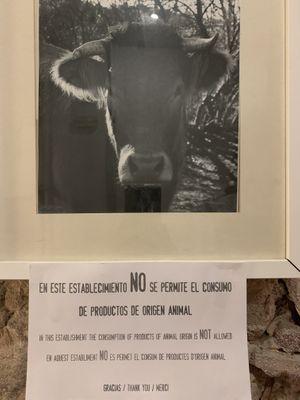 🙏🏼 at El Vergel Veggie Restaurant in Tarragona