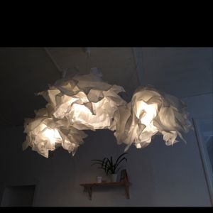 lights at El Vergel Veggie Restaurant in Tarragona