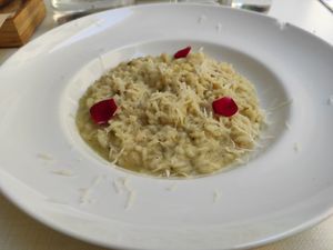 Risotto at El Vergel Veggie Restaurant in Tarragona