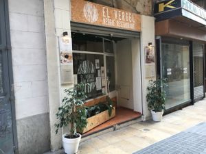 outside  at El Vergel Veggie Restaurant in Tarragona