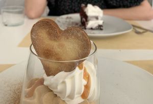 Postres  at El Vergel Veggie Restaurant in Tarragona