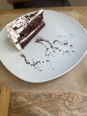 Black Forest cake  at El Vergel Veggie Restaurant in Tarragona