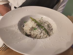 Risotto at El Vergel Veggie Restaurant in Tarragona