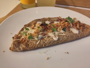 Galette at El Vergel Veggie Restaurant in Tarragona