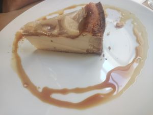 Calabaza Cheesecake at El Vergel Veggie Restaurant in Tarragona