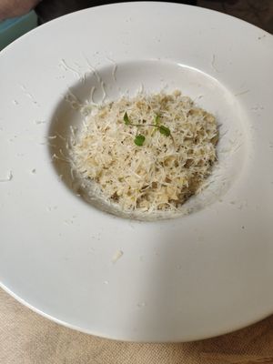 Segundo plato - risotto at El Vergel Veggie Restaurant in Tarragona