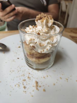 Postre at El Vergel Veggie Restaurant in Tarragona