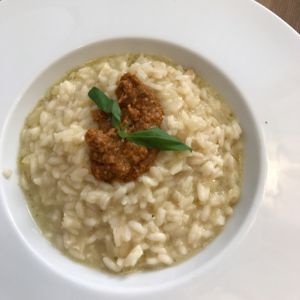 Risotto at El Vergel Veggie Restaurant in Tarragona