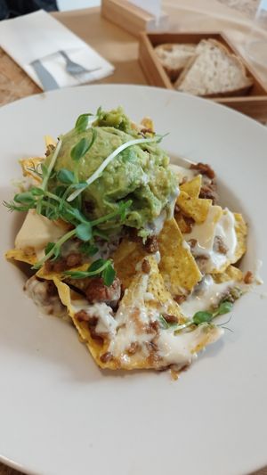 Nachos at El Vergel Veggie Restaurant in Tarragona