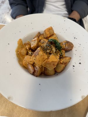 Patatas Bravas   at El Vergel Veggie Restaurant in Tarragona