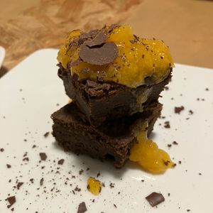 Brownie  at El Vergel Veggie Restaurant in Tarragona