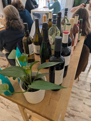 Wine offer at El Vergel Veggie Restaurant in Tarragona