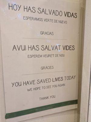 Thank YOU :D at El Vergel Veggie Restaurant in Tarragona