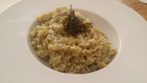 Seaweed rice. This one was really nice, warm and felt easy to digest. The seaweed flavour was just perfect. at El Vergel Veggie Restaurant in Tarragona