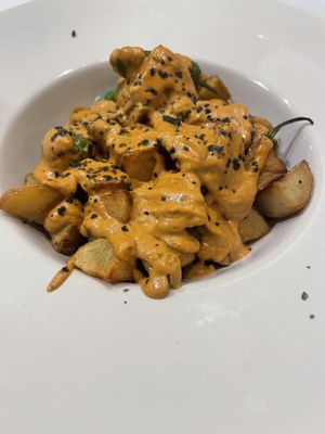 Batatas bravas   at El Vergel Veggie Restaurant in Tarragona