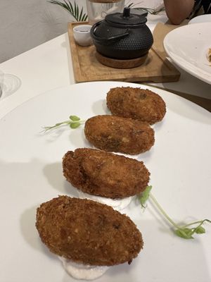 Croquettes  at El Vergel Veggie Restaurant in Tarragona