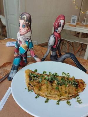 Crepe at El Vergel Veggie Restaurant in Tarragona
