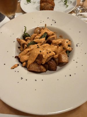 Patatas Bravas   at El Vergel Veggie Restaurant in Tarragona