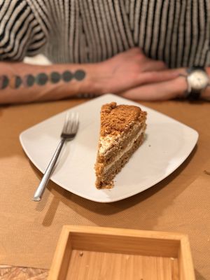 Biscoff cake   at El Vergel Veggie Restaurant in Tarragona
