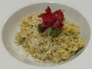 Risotto  at El Vergel Veggie Restaurant in Tarragona