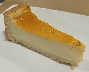 "Cheesecake”  at El Vergel Veggie Restaurant in Tarragona