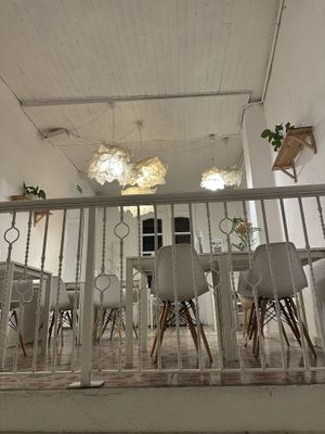 Restaurant befindet sich im 1.OG  at El Vergel Veggie Restaurant in Tarragona