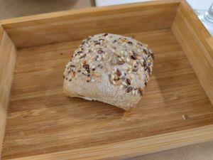 Bread portion at El Vergel Veggie Restaurant in Tarragona