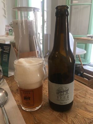 Vegan beer! at El Vergel Veggie Restaurant in Tarragona