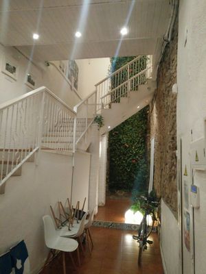 inside at El Vergel Veggie Restaurant in Tarragona