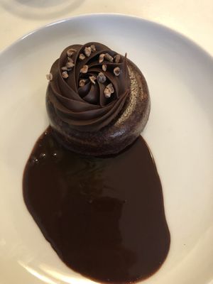 Brownie at El Vergel Veggie Restaurant in Tarragona