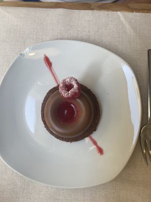 Vegan cake  at El Vergel Veggie Restaurant in Tarragona