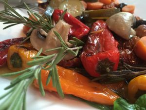 Delicious antipasti plate at Past & Future in Cologne