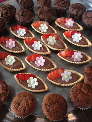 Sweet pastery and dishes at Past & Future in Cologne