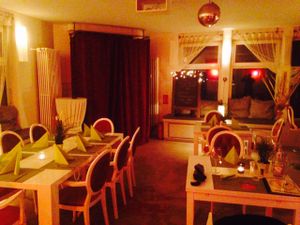 Dining area (looking towards the entrance) at Past & Future in Cologne